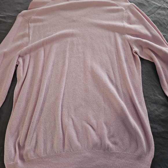 BROOKS BROTHERS SWEATER PULLOVER PINK V NECK WOMENS XL - Picture 2 of 4